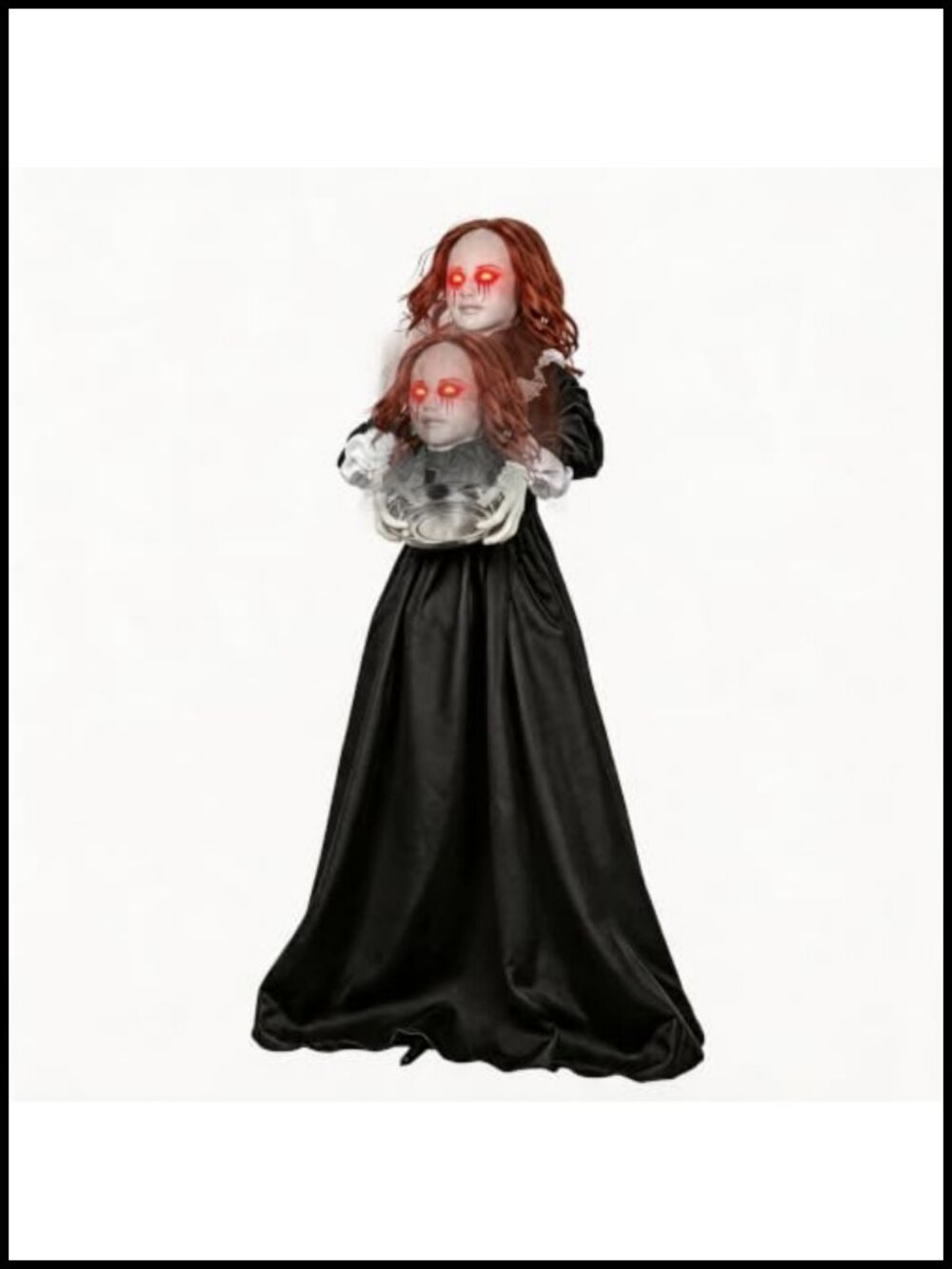 5.3FT Animatronic Standing Maid Halloween Decoration Lighted Sound Prop